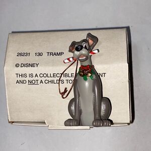 Disney Gray Red Tramp from Lady and the Tramp Christmas Collectible Ornament